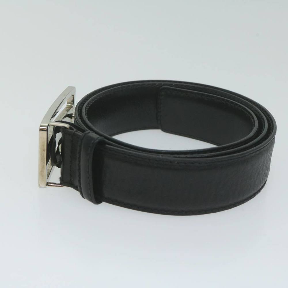 GUCCI Belt Leather 33.5""-35.4"" Black Auth ti1522 - Picture 4 of 10
